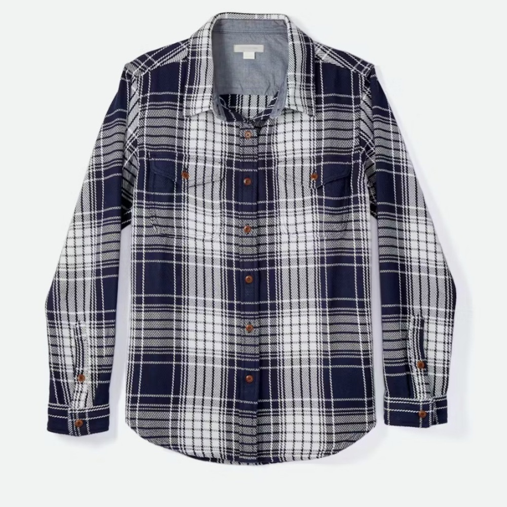 Navy and White Blanket Shirt